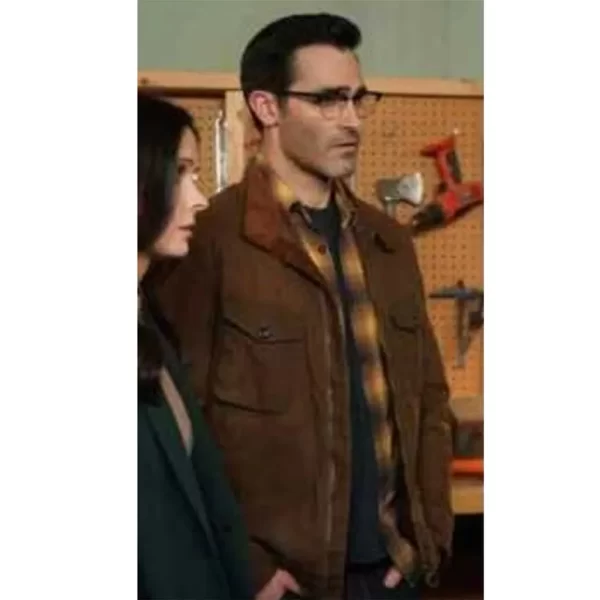 Tyler Hoechlin Superman and Lois S02 Clark Kent Cotton Brown Jacket