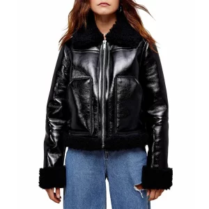 Whitney Rose Real Housewives of Salt Lake City Shearling Leather Jacket