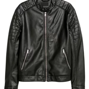 13 Reasons Why Gabrielle Haugh Black Leather Jacket