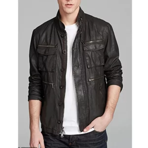 13 Reasons Why S04 Brandon Flynn Black Leather Jacket