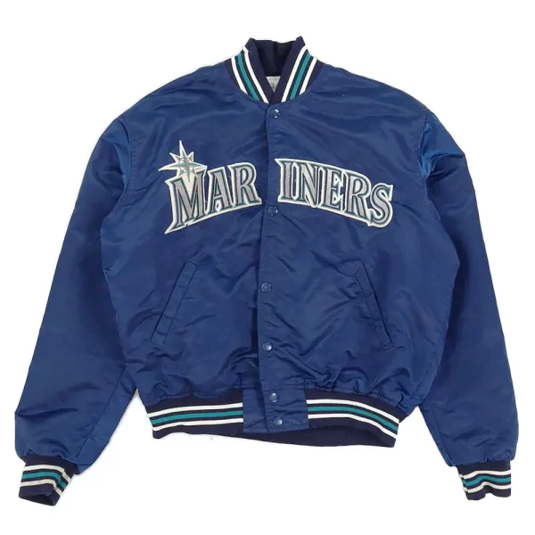 90’s Seattle Mariners Navy Blue Bomber Jacket