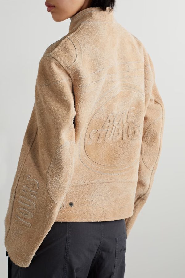 Acne Studios Forever Mine Suede Biker Jacket 2023