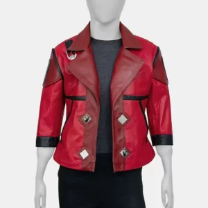 Arcane VI Violet Red Leather Jacket