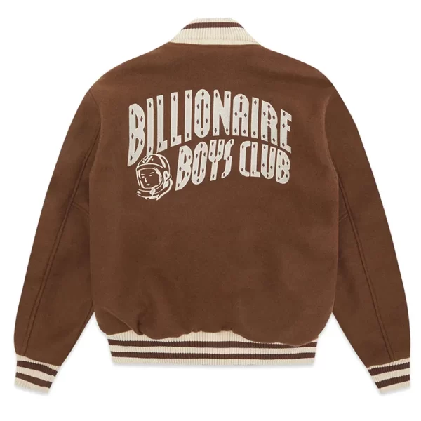 Astro Billionaire Boys Club Varsity Full-Snap Wool Brown Jacket