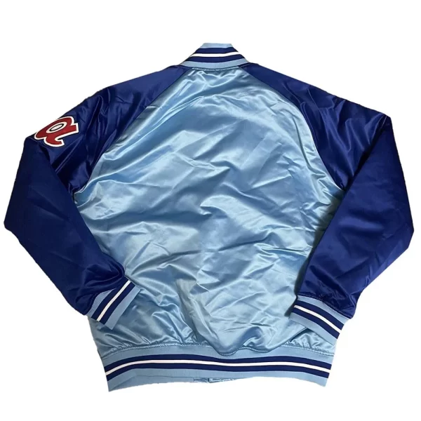 Atlanta Braves Reload Full-Snap Satin Blue Jacket