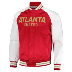 Atlanta United FC Red and White Satin Jacket