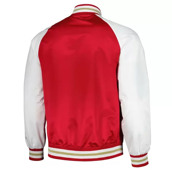 Atlanta United FC Red and White Satin Raglan Jacket