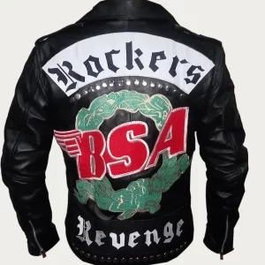 BSA George Michael Black Leather Jacket