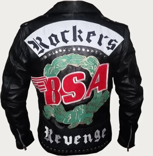 BSA George Michael Black Leather Jacket