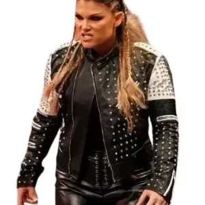 Beth Phoenix WWE Raw Spike Real Leather Jacket