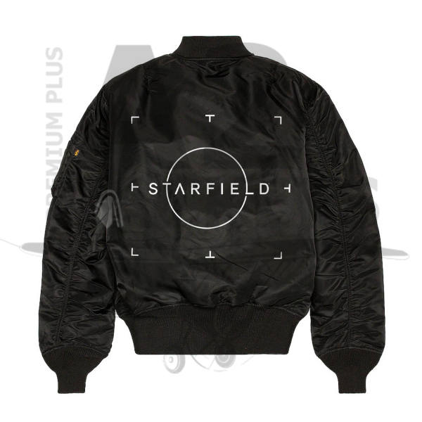 Bethesda Game Studios Starfiled Black Bomber Jacket