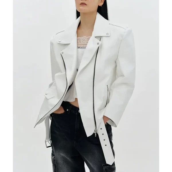 Better Things S04 Pamela Adlon Leather White Jackets