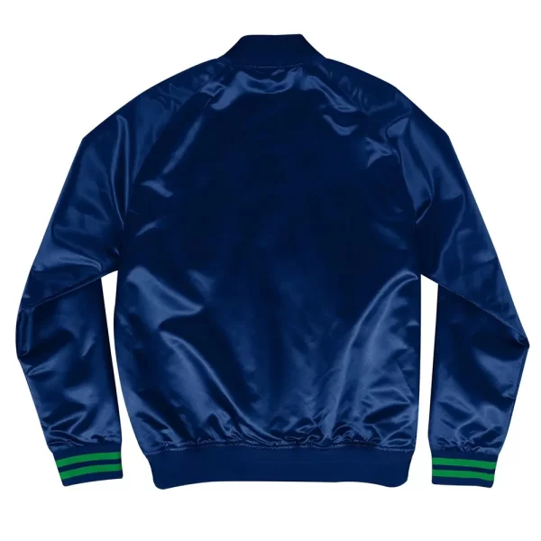 Blue Hardwood Classic Dallas Mavericks Full-Snap Satin Jacket