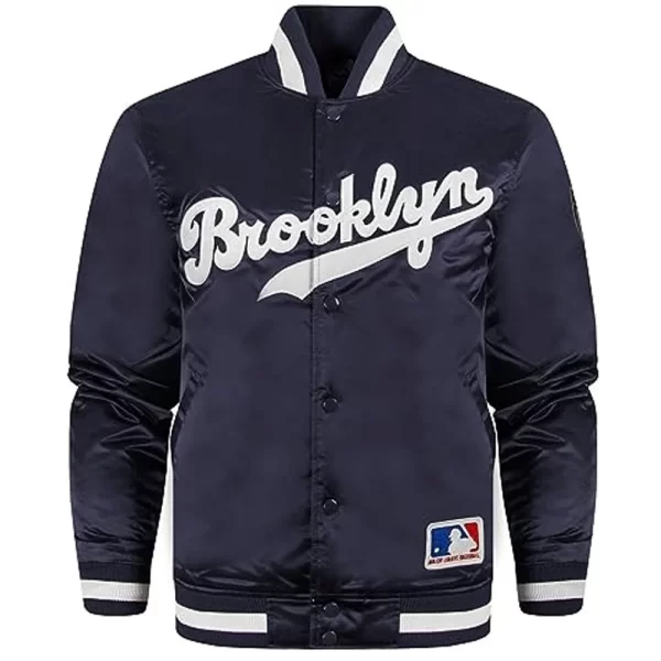 Brooklyn Dodgers Maroon Satin Jacket