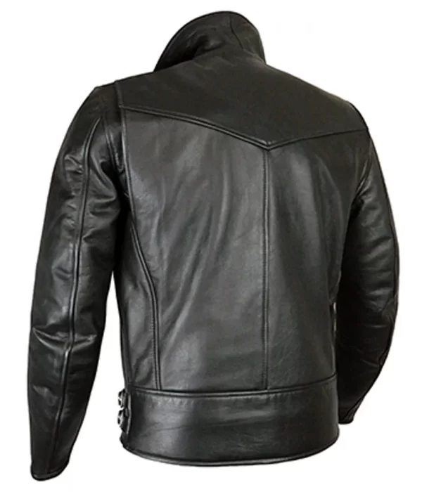 Classic Elite Patrol Motorcycle Black Leather Jacket