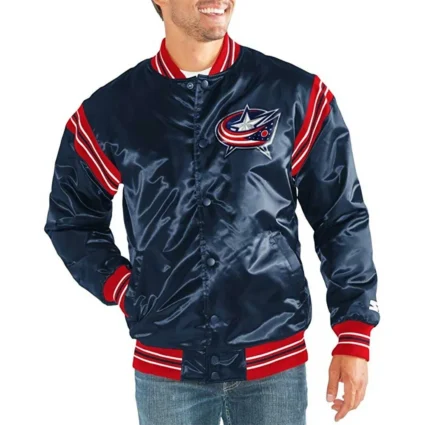 Columbus Blue Jackets The Enforcer Retro Satin Jacket