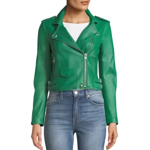 Corinne Fox Beat Shazam Season 3 Green Leather Jacket