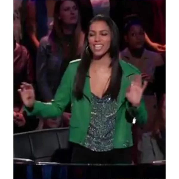 Corinne Fox Beat Shazam Season 3 Leather Green Jackets