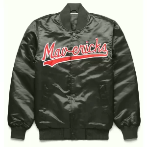 Dallas Mavericks Black 80s Satin Jacket