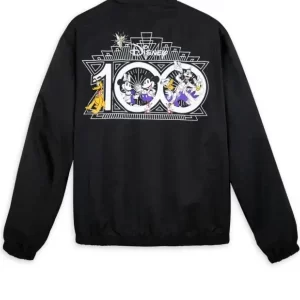 Disney 100 Cotton Black Bomber Jacket