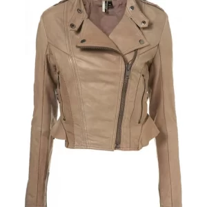 Doctor Who Karen Gillan light Brown Leather Jacket