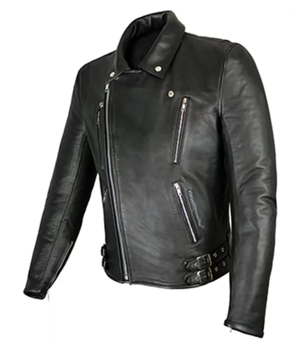 Elite Patrol Black Biker Classic Leather Jacket