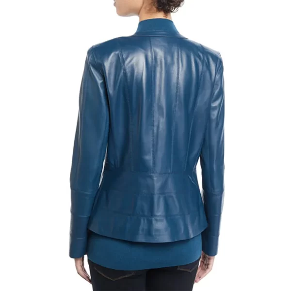 Erica Tazel The Good Fight Barbara Kolstad Blue Leather Jacket