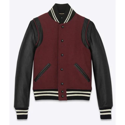 FBI Keisha Castle-Hughes Maroon and Black Varsity Jacket