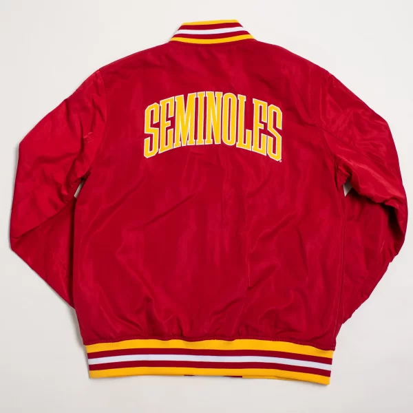 Florida State Seminoles Vintage Logo Bomber Red Jacket