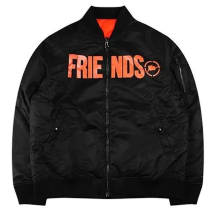 Friends Vlone Bomber Satin Jacket