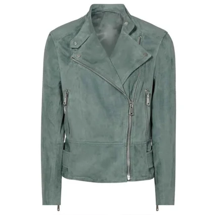 Ginger Zee Good Morning America Suede Jacket