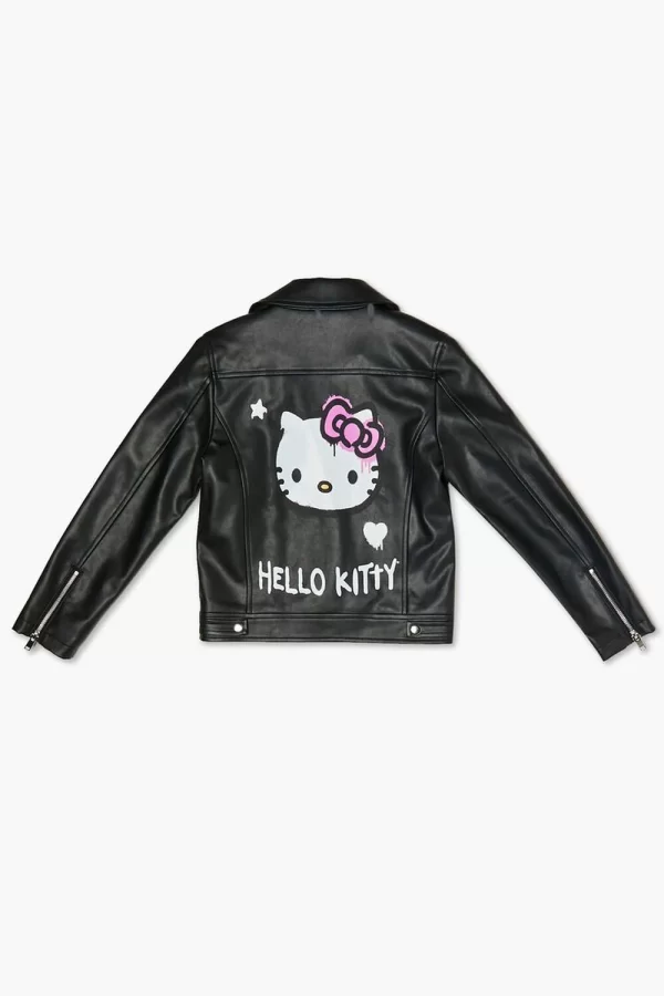 Girls Hello Kitty & Friends Black Moto Jacket