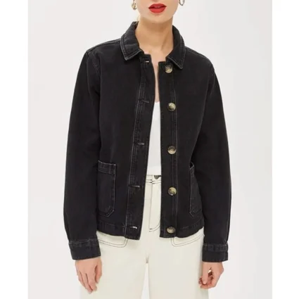 Good Girls Season 2 Mae Whitman Denim Black Jacket