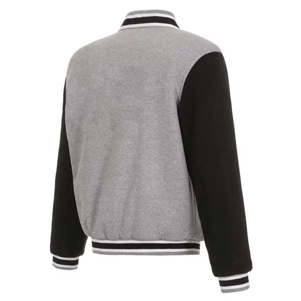 Gray and Black Colorado Rapids Varsity Wool Full-Snap Jacket