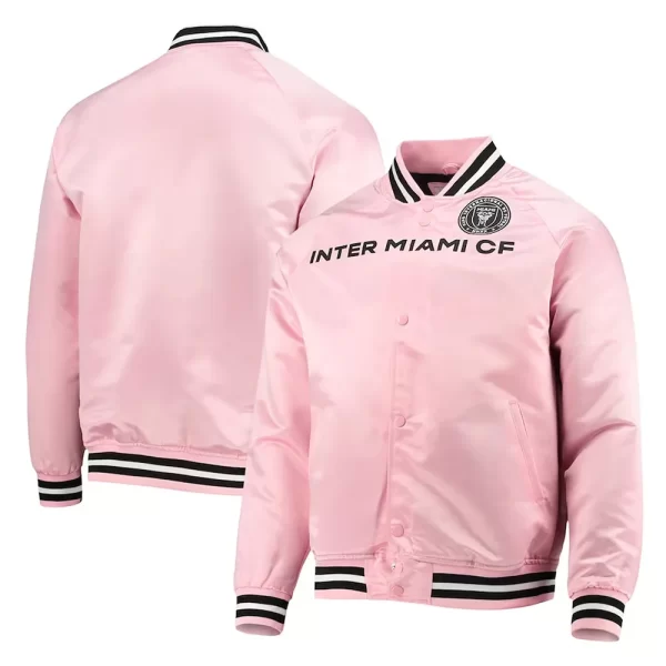 Inter Miami CF Pink Satin Jacket - A2 Jackets