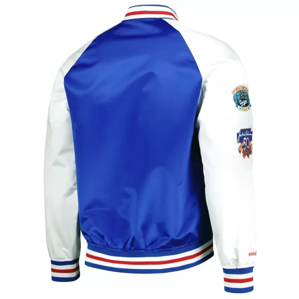 Jackie Robinson Brooklyn Dodgers Legends Royal and White Satin Jacket