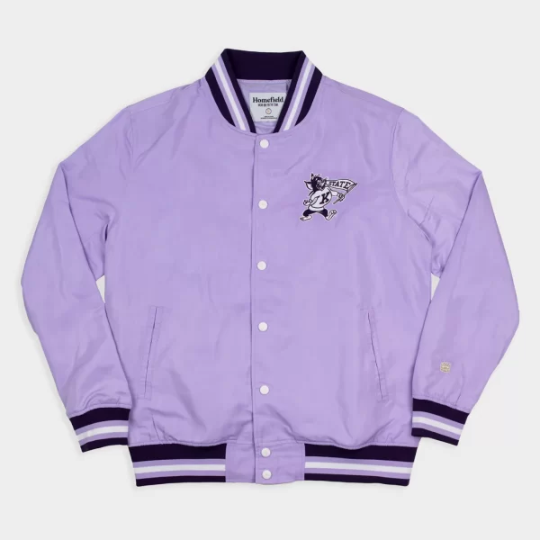 Kansas State Retro Satin Bomber Jacket