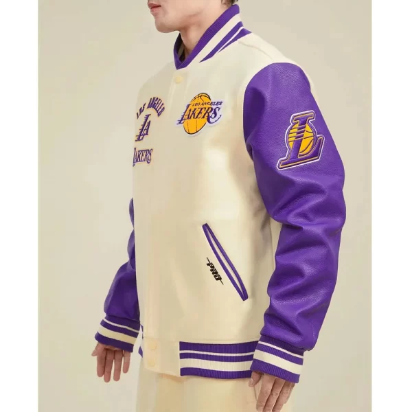 LA Lakers Retro Classic Rib Varsity Jackets