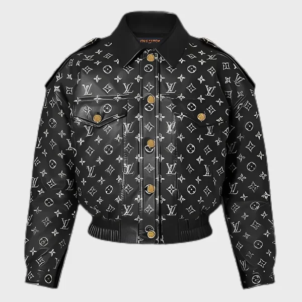 Louis Vuitton Black Leather Jacket