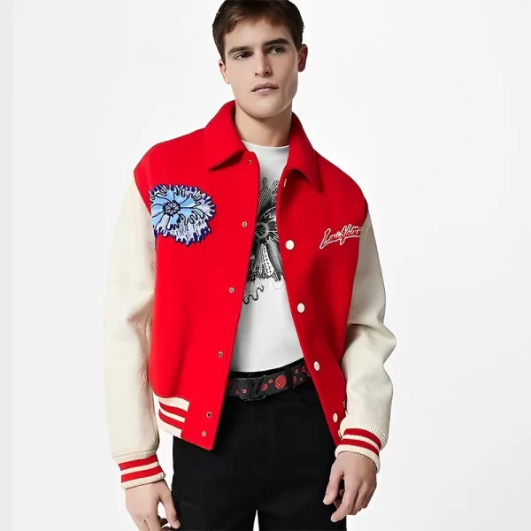 Louis Vuitton Red Varsity Jacket