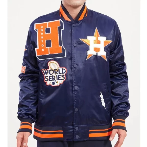 Mash Up Houston Astros Navy Blue Jacket