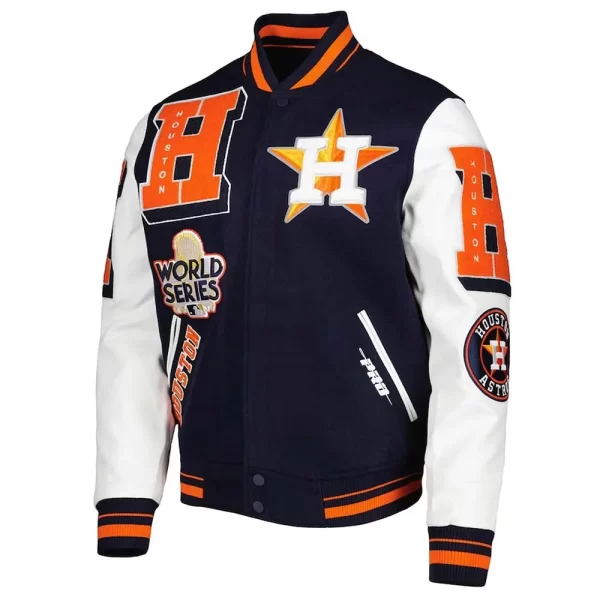 Mash Up Houston Astros Wool Varsity Jacket