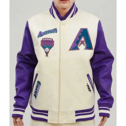 Mashup Arizona Diamondbacks Wool Varsity Jacket