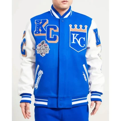 Mashup Kansas City Royals Wool Varsity Jacket