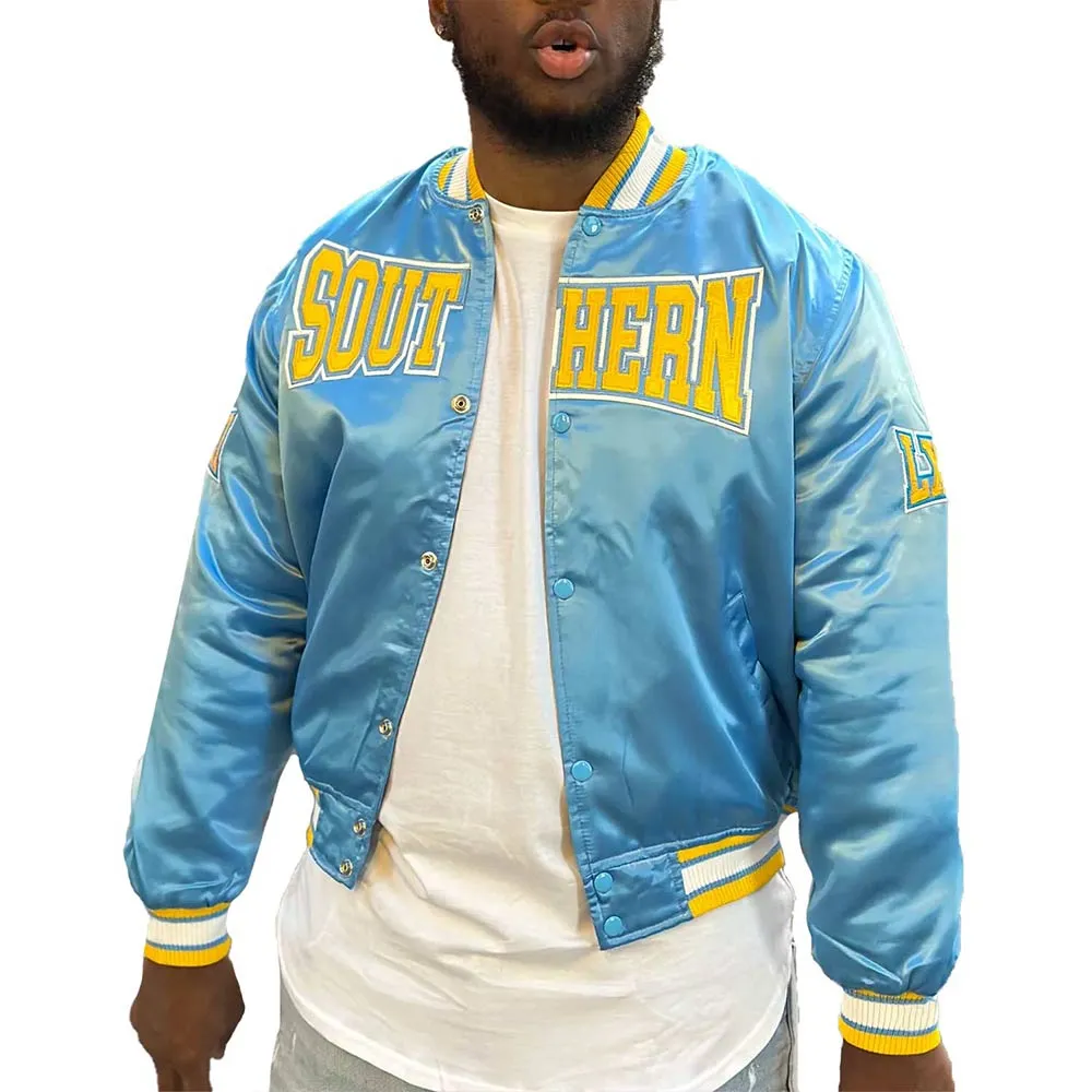 Men’s Southern University Blue Satin Jacket