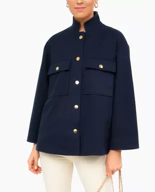 Navy Blue Marant Shirt Jacket