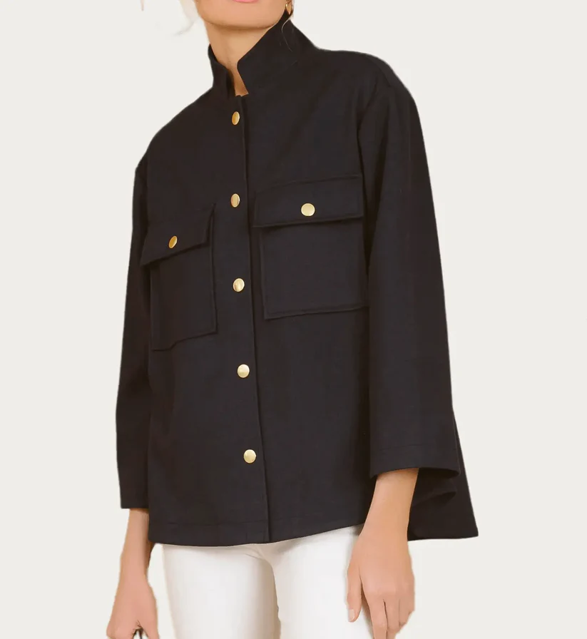 Navy Marant Shirt Jacket