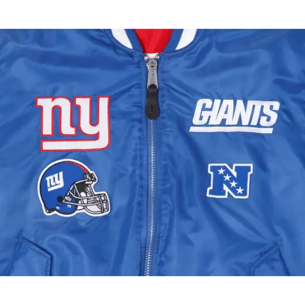 New York Giants Bomber MA-1 Jackets