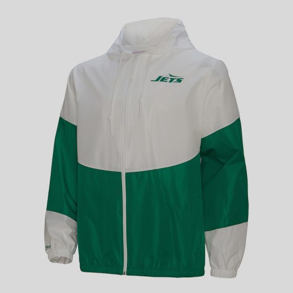 Men's New York Jets M&N Green Legacy Home Team Full-Zip Windbreaker Jacket