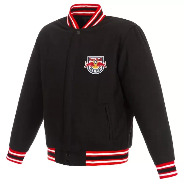 New York Red Bulls Black Varsity Wool Jacket